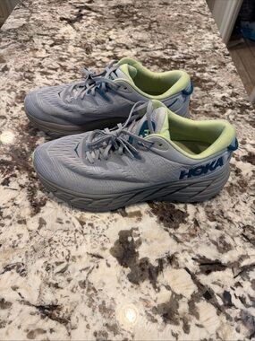 Hoka Gaviota 4 Wide Mens Size 12.5 2E Harbor Mist Butterfly Running Shoes